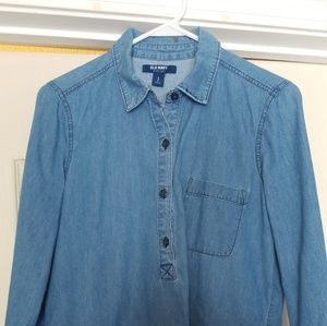 Oversized Jean Shirt